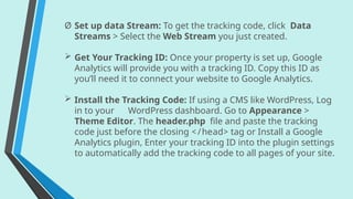 Tracking Conversions and Traffic with Google Analytics. | PPTX