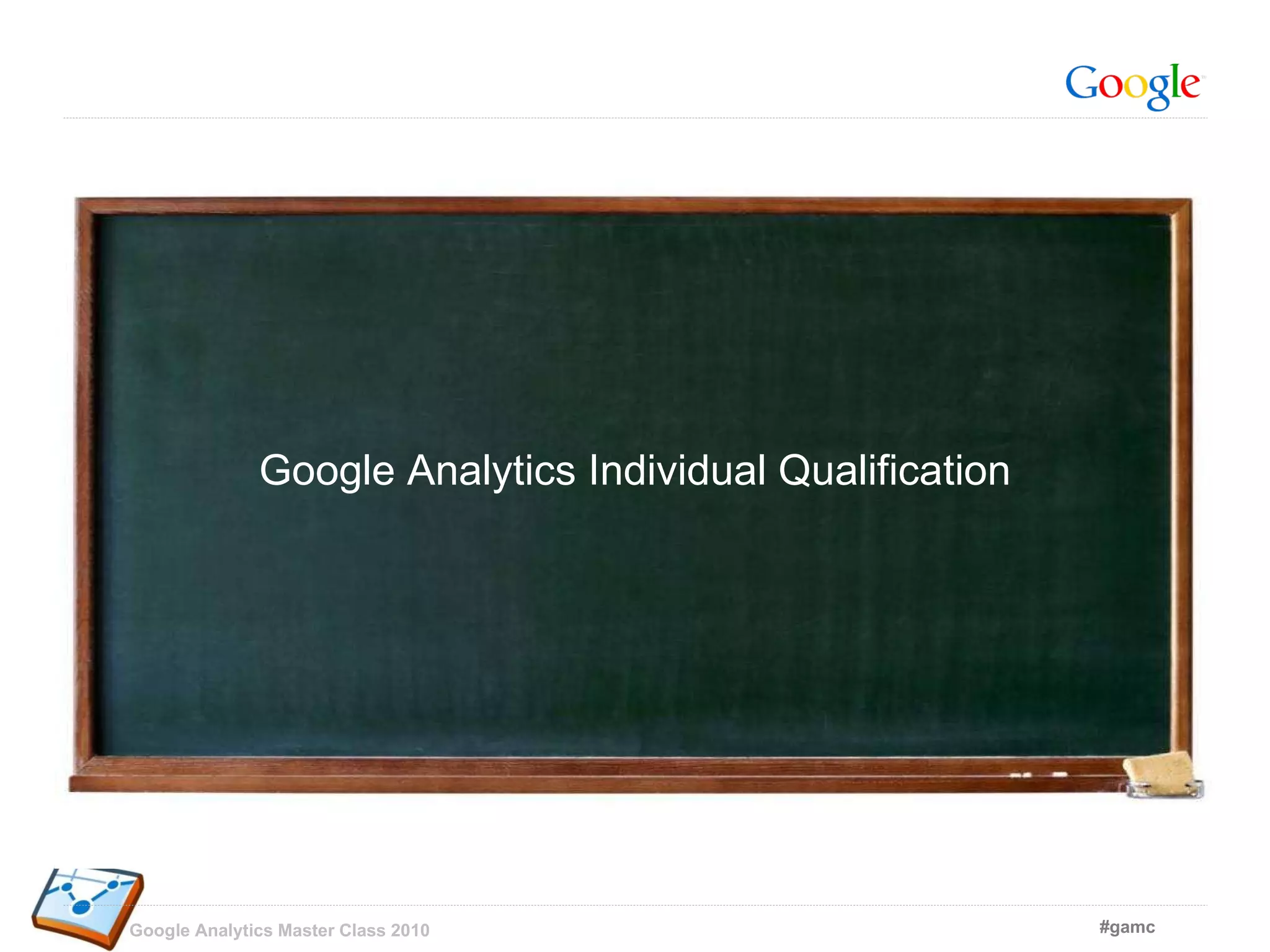 Google Analytics Individual Qualification 