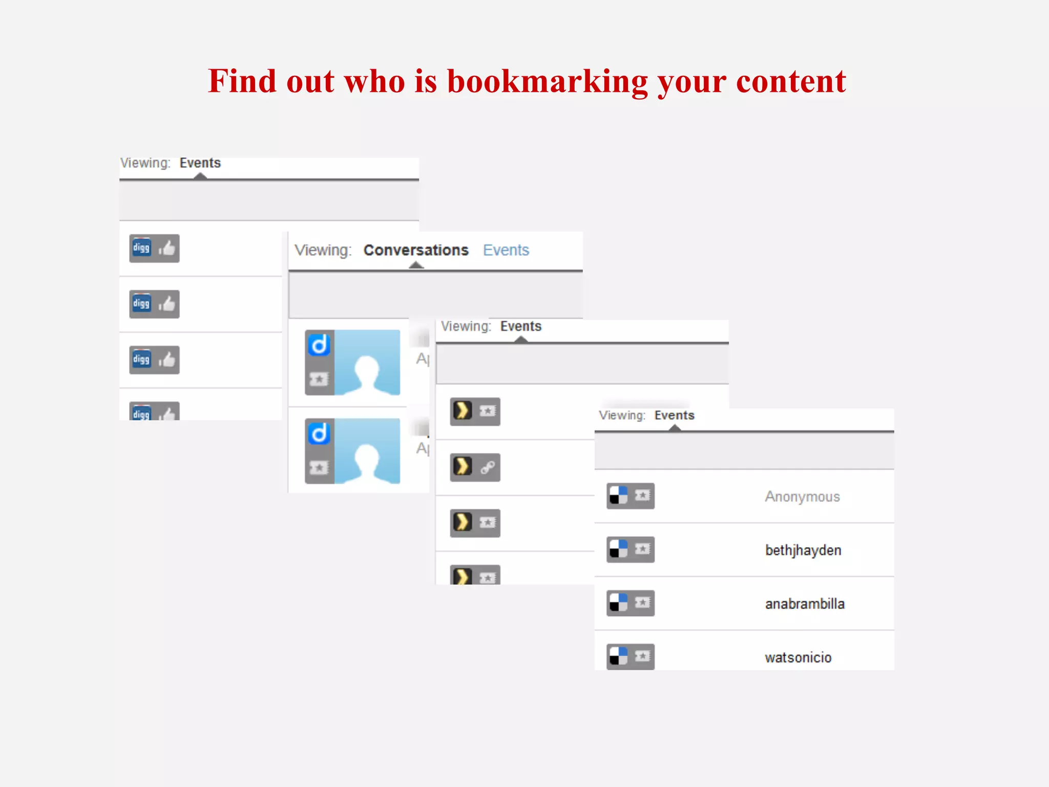 Find out who is bookmarking your content