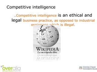 [object Object],Competitive intelligence  