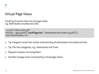 Google Analytics & UX Slide 18