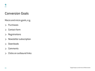 Google Analytics & UX Slide 8