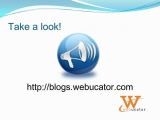 Take a look!http://blogs.webucator.com