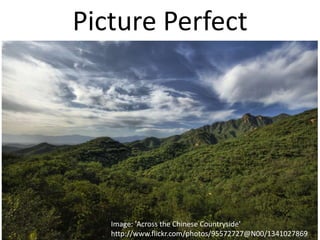 Picture PerfectImage: 'Across the Chinese Countryside' http://www.flickr.com/photos/95572727@N00/1341027869