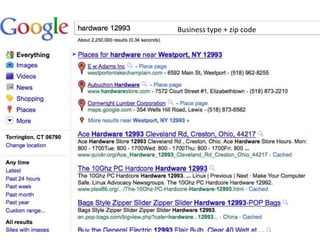 Business type + zip code