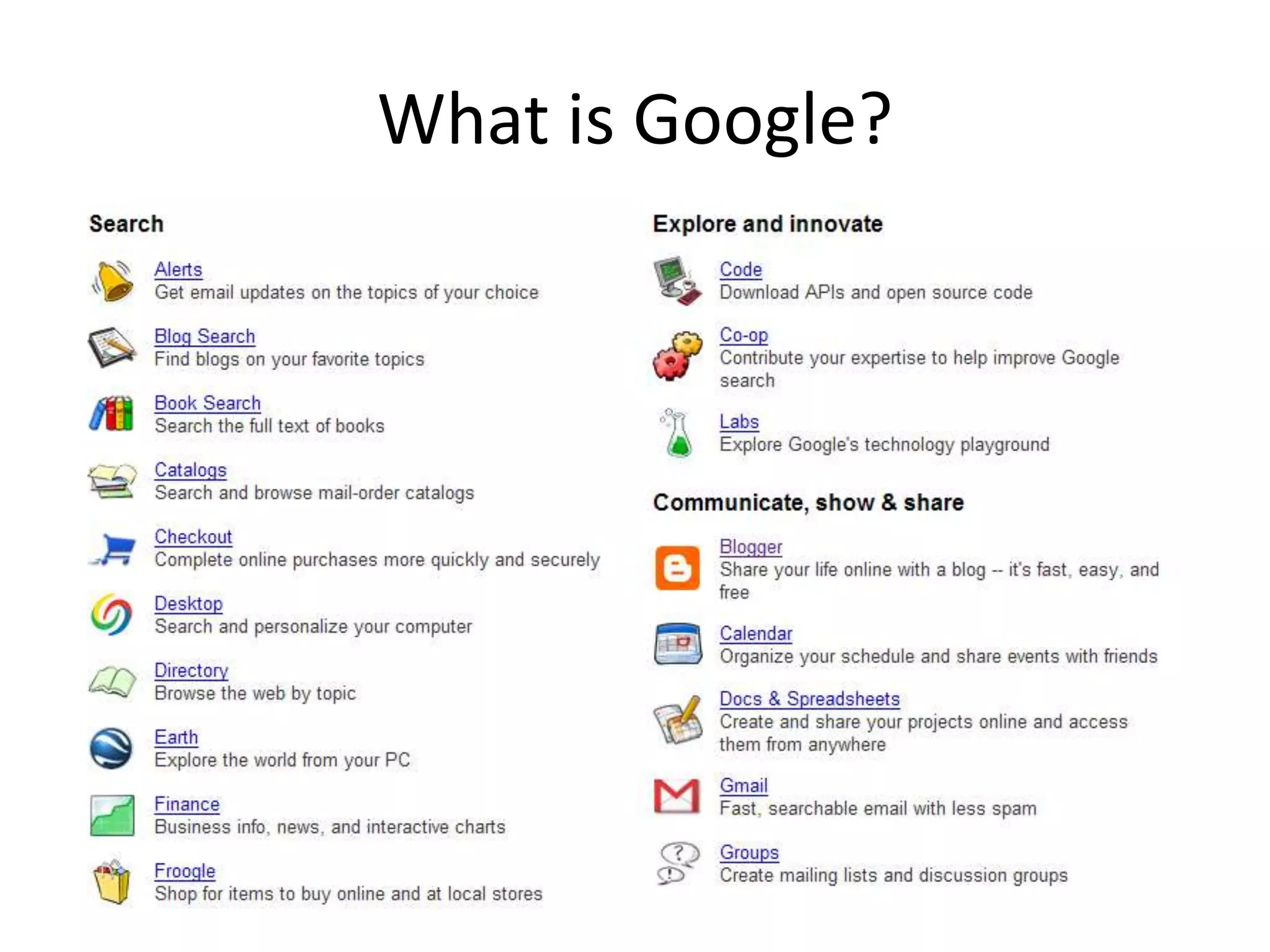 What is Google? 