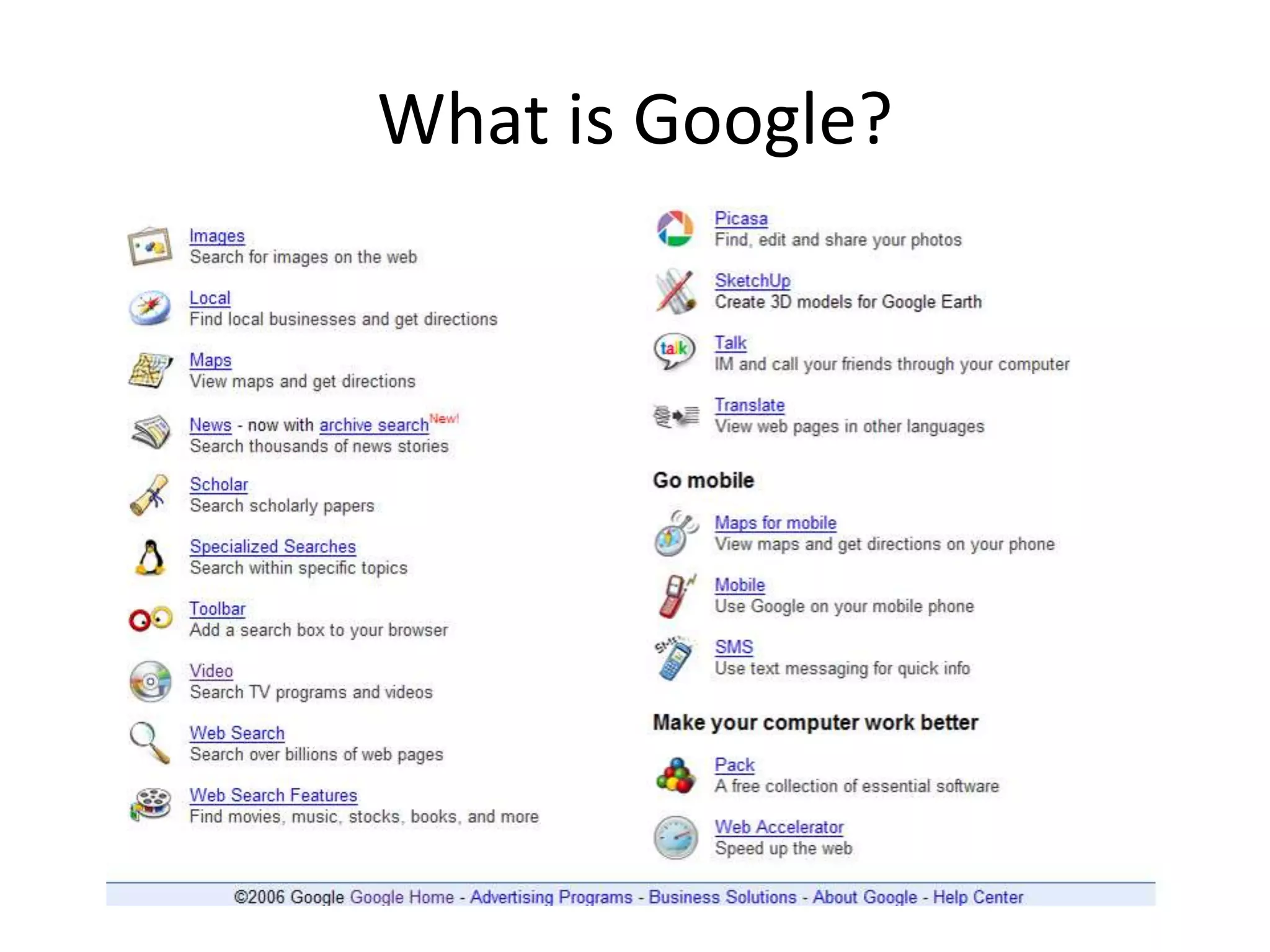 What is Google? 