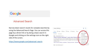 Google and Google Scholar search