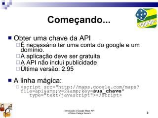 Introdução à Google Maps API