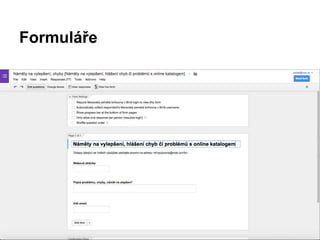 Formuláře
 