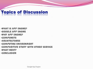 Google app engine | PPTX
