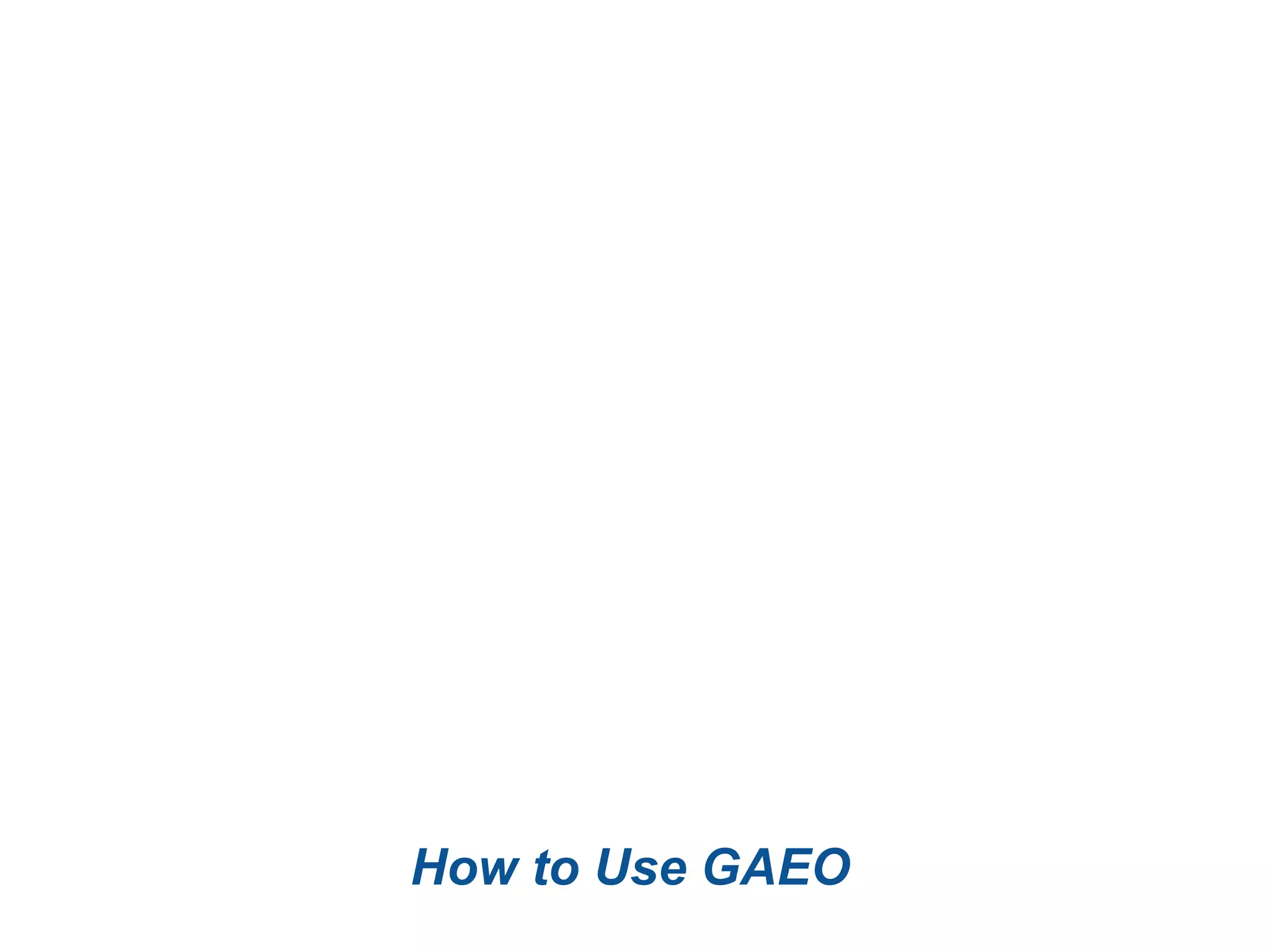 An Introduction to GAEO web framework
