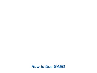 An Introduction to GAEO web framework