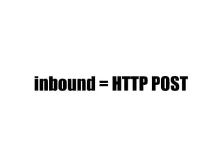 inbound = HTTP POST
 
