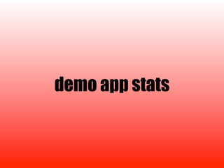 demo app stats
 