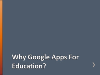 Google Apps For Education
A Portfolio
Nicky’s presentation
 