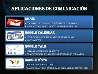 Aplicaciones de comunicación