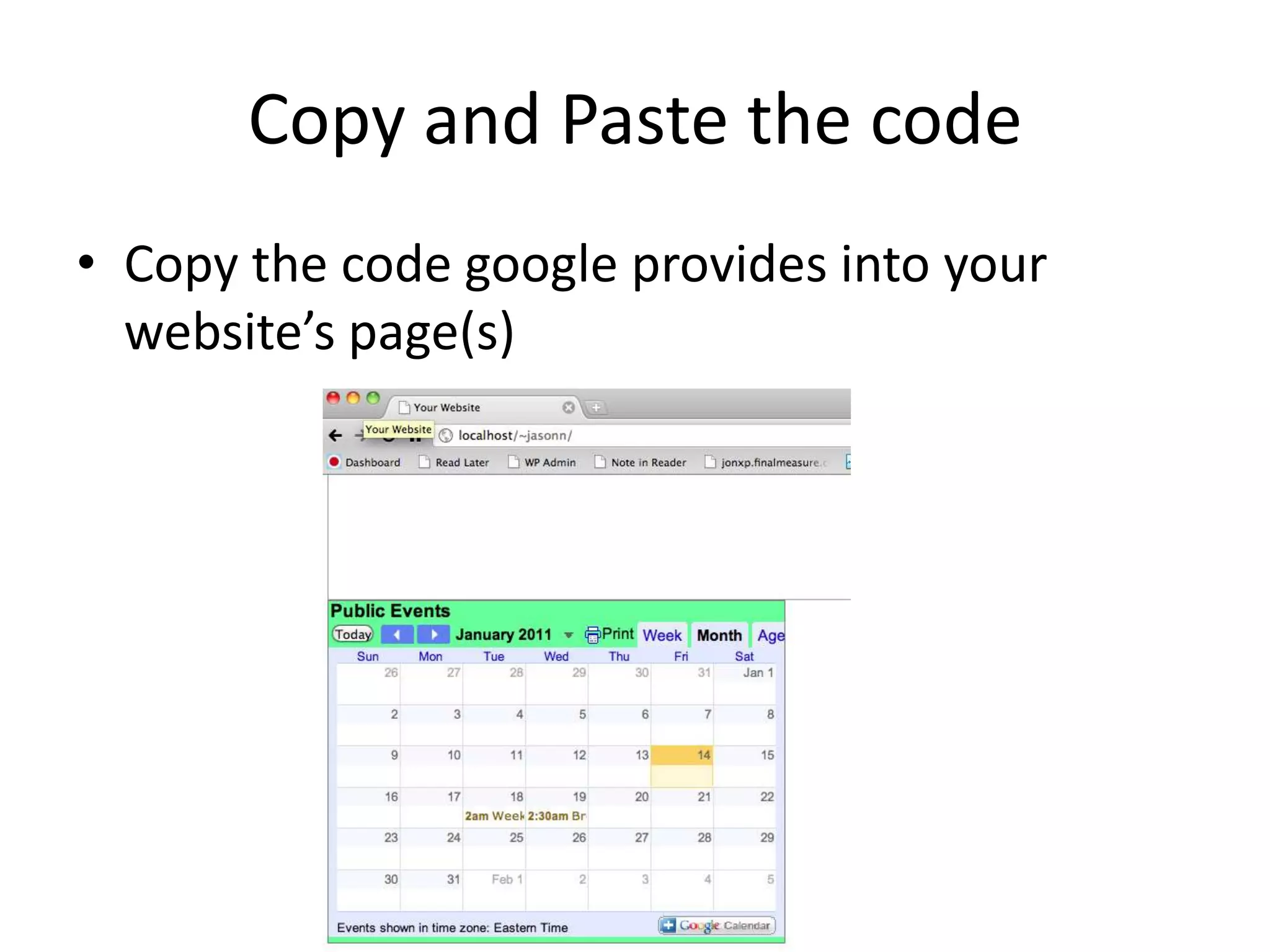 Access to other calendarsNow when Hector logs in, he sees both his and his boss’ calendars