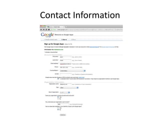 Contact Information