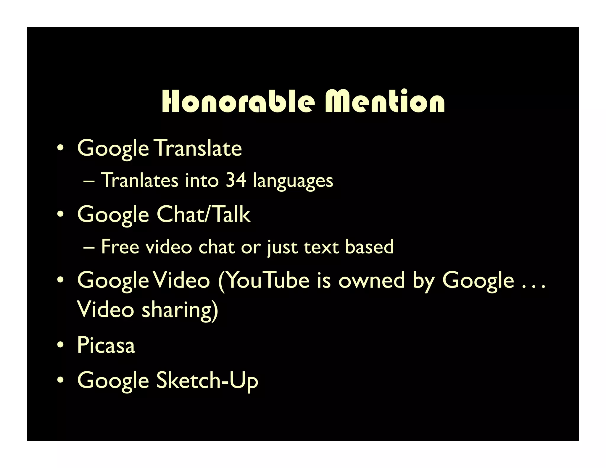 Google Apps in Higher Education