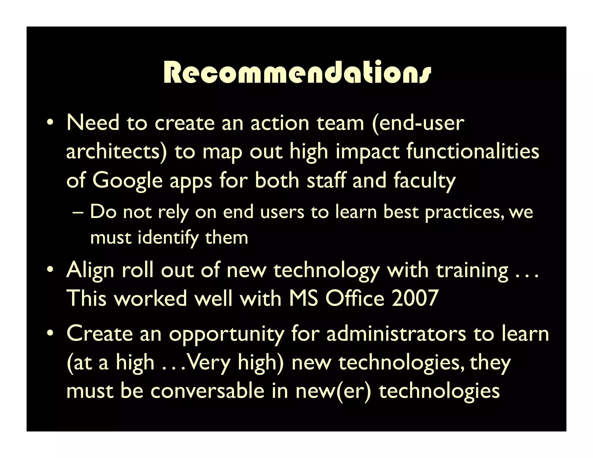 Google Apps in Higher Education