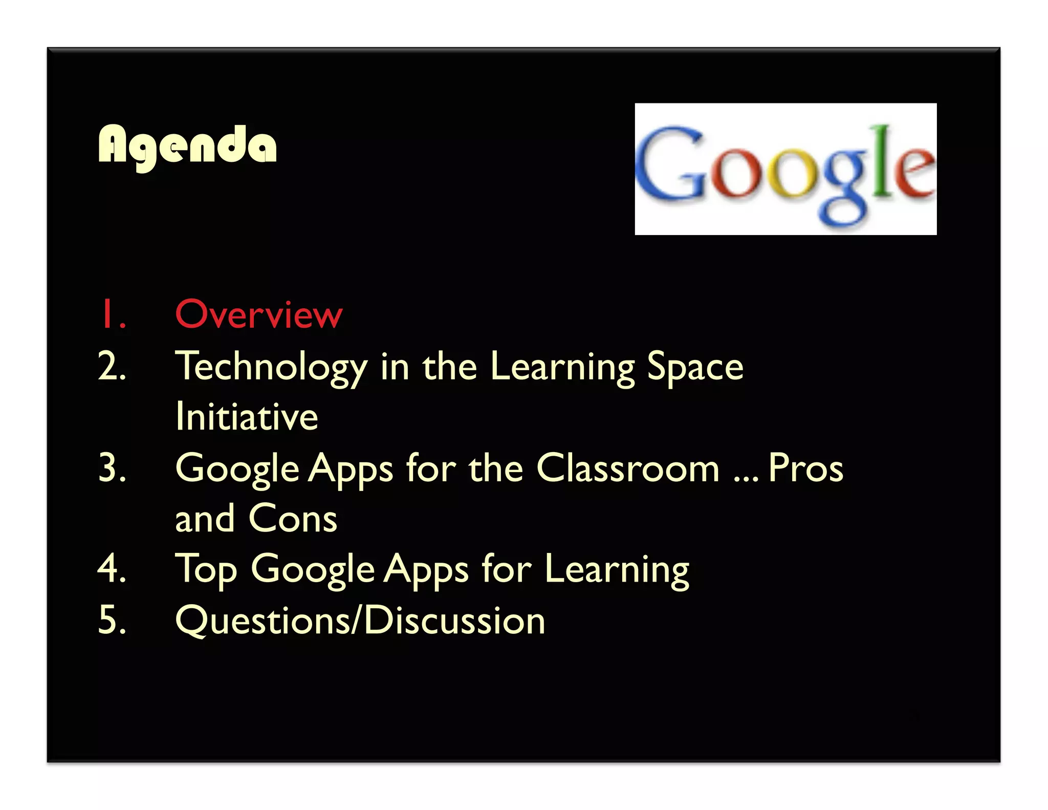 Google Apps in Higher Education