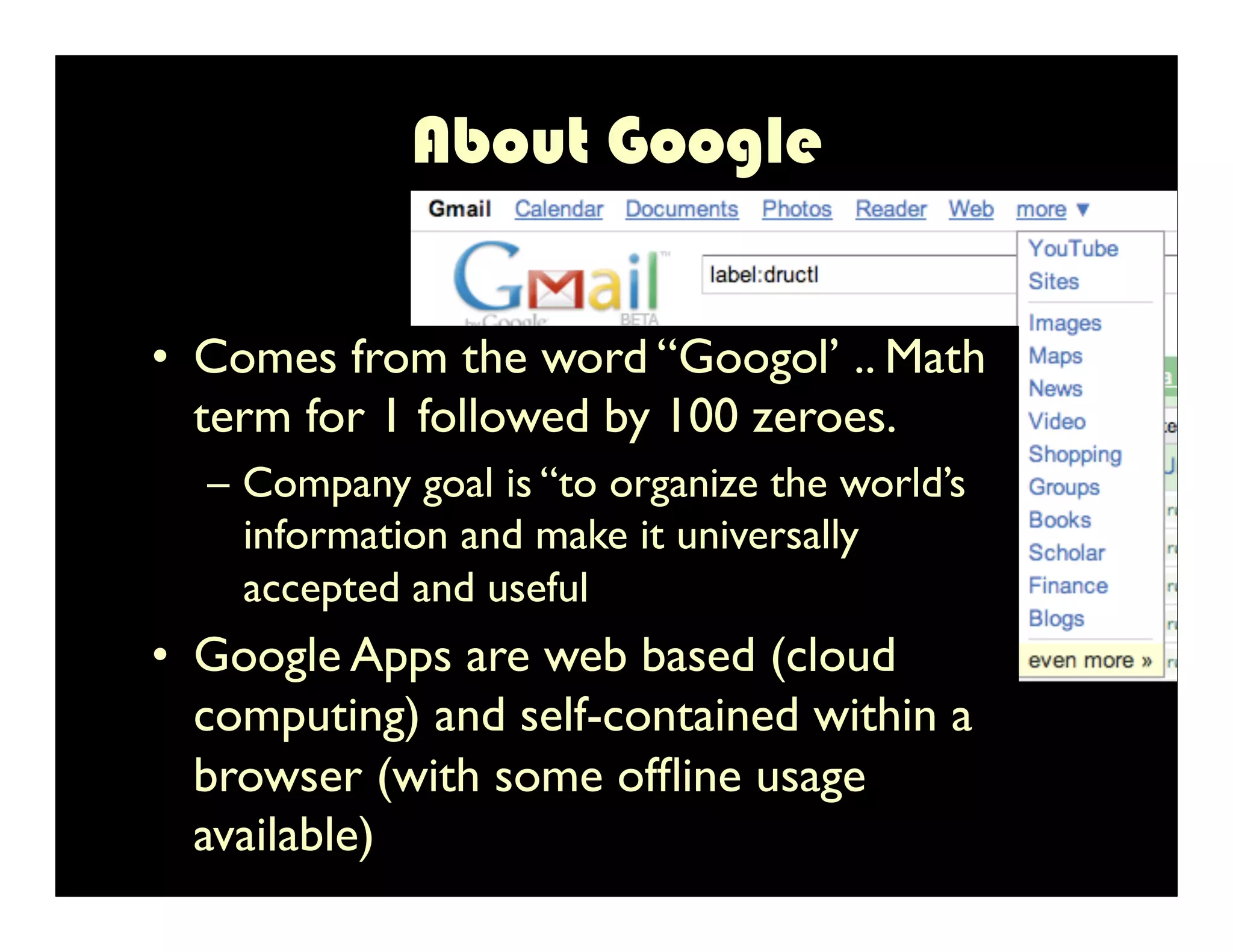 Google Apps in Higher Education
