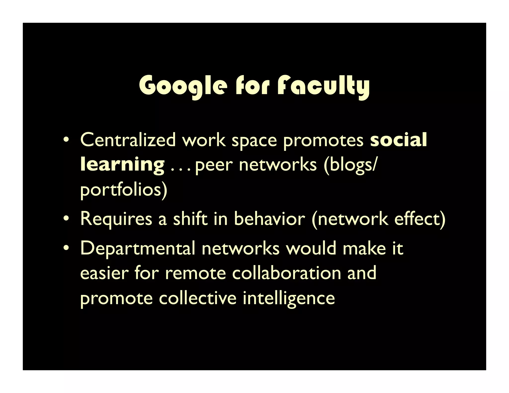 Google Apps in Higher Education