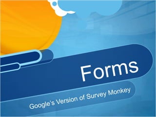 Creating a DocumentIn Google Docs, click on the Create New drop down box and choose Document.