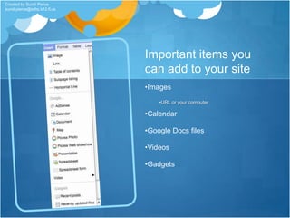 Adding a new blogYou can add a new feed to your Google reader by clicking the Add a subscription box at the top right.You will then type in a web address for the blog you want to addClick AddCreated by Sundi Pierce sundi.pierce@sdhc.k12.fl.us