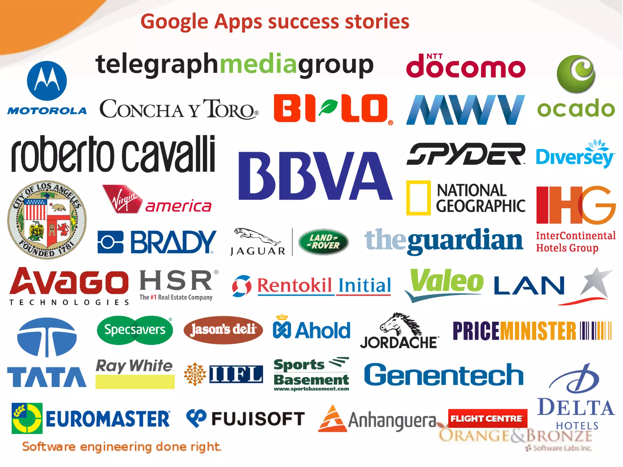 Google Apps success stories
 
