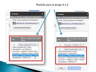 Plantilla para el grupo A y C  