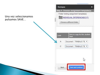Una vez seleccionamos
pulsamos SAVE…
 