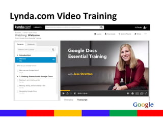 Lynda.com Video Training
 