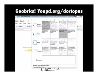 Goobrics! Youpd.org/doctopus

 