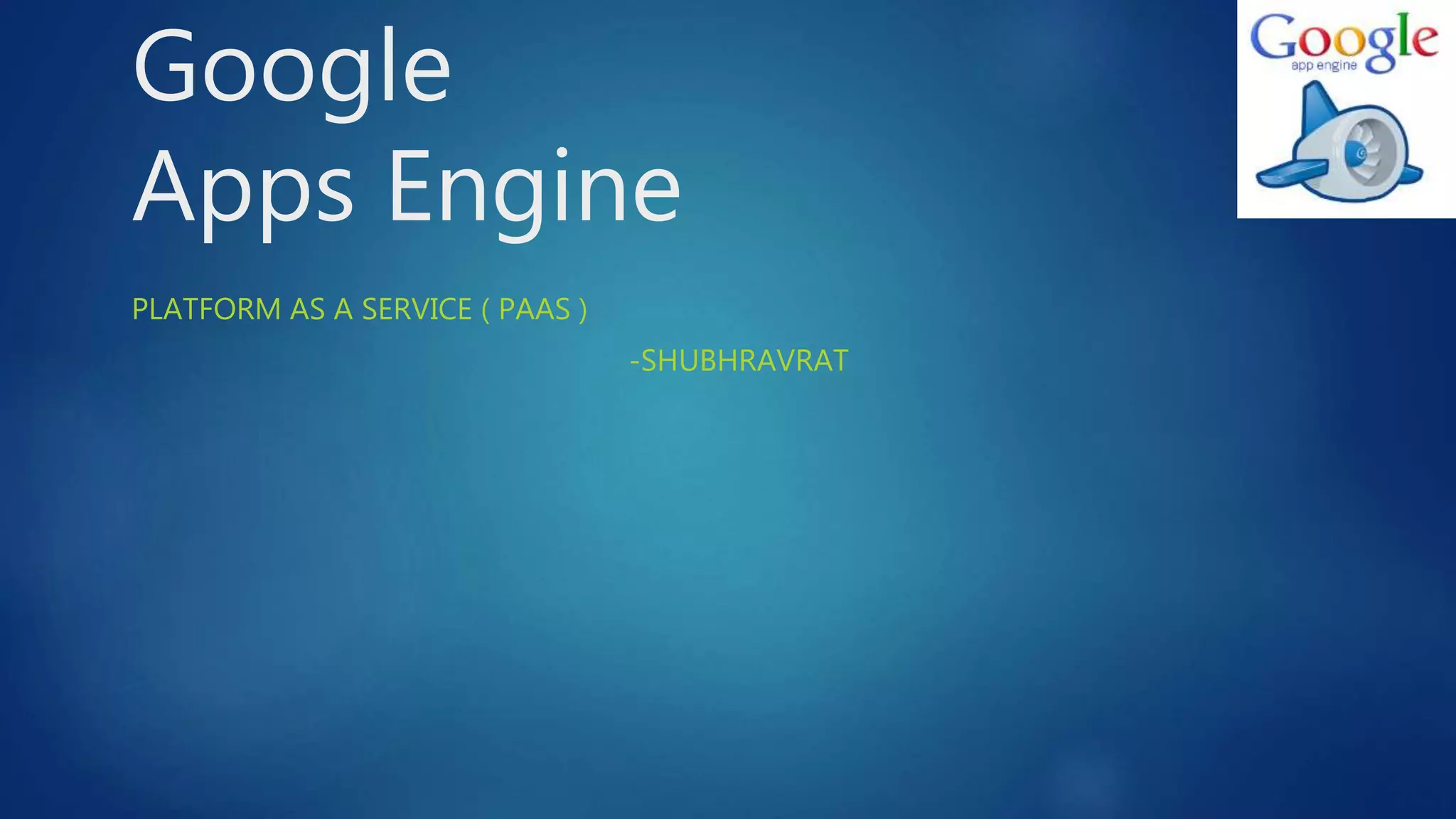 Google apps engine | PPTX