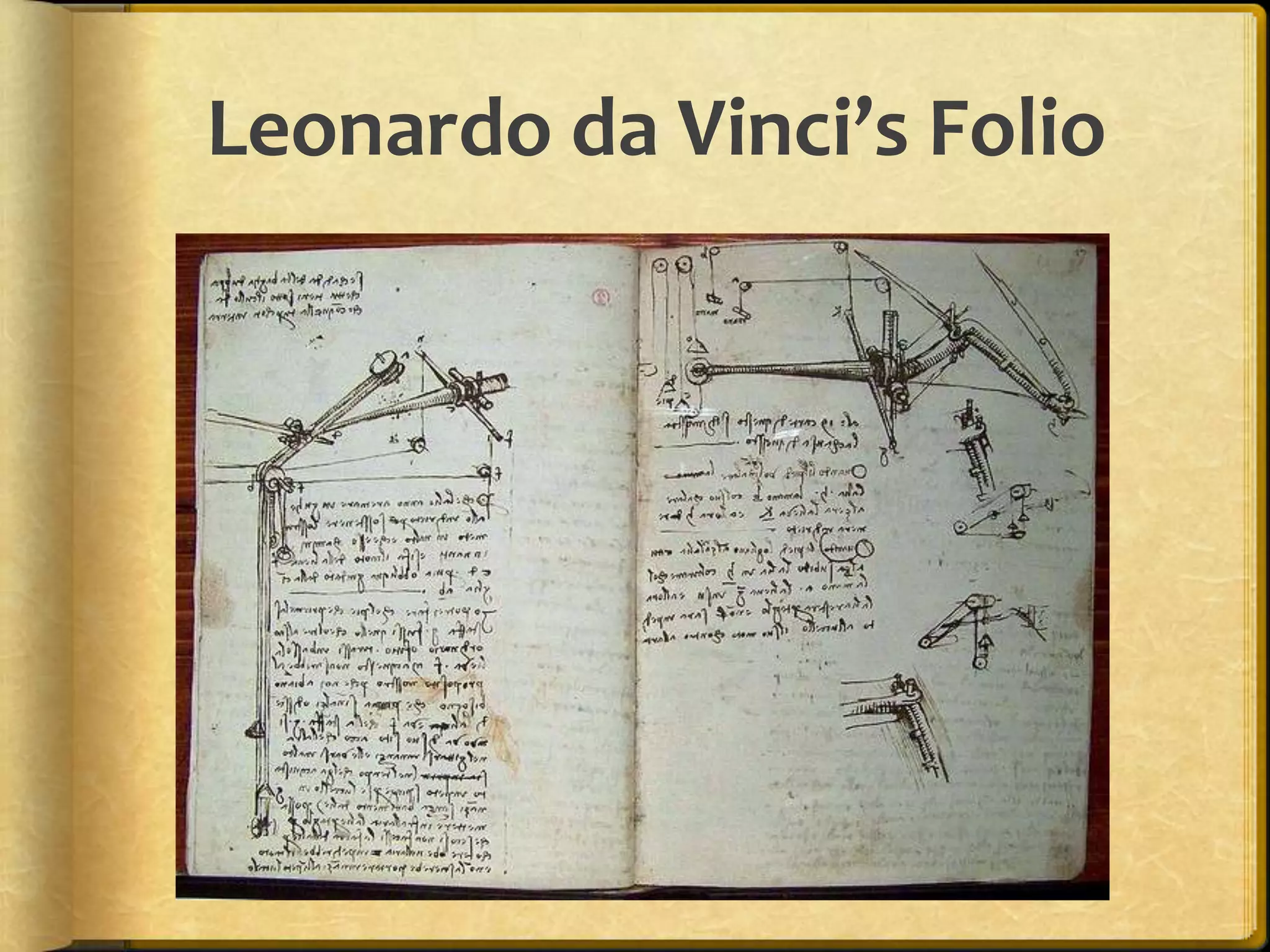 Leonardo da Vinci’s Folio
 