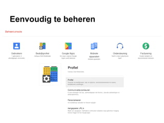 Eenvoudig te beheren
 