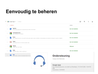 Eenvoudig te beheren
 