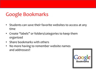 Google apps in the middle school classroom