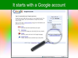 It starts with a Google account 