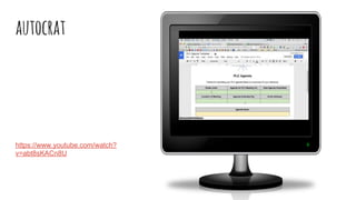 autocrat
https://www.youtube.com/watch?
v=abt8sKACn8U
 