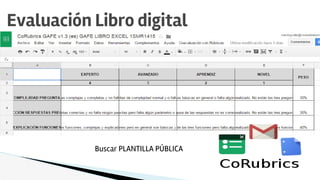 Evaluación Libro digital
Buscar PLANTILLA PÚBLICA
 