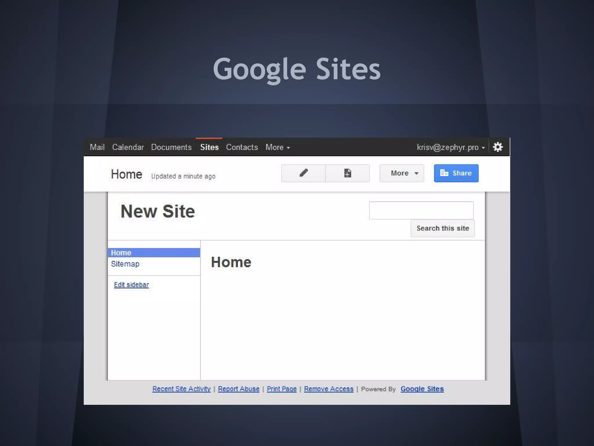 Google Sites

 