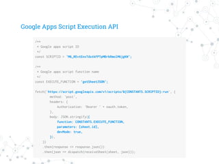 Google apps script introduction | PDF