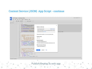 Google apps script introduction | PDF