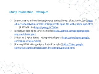 Google apps script introduction | PDF