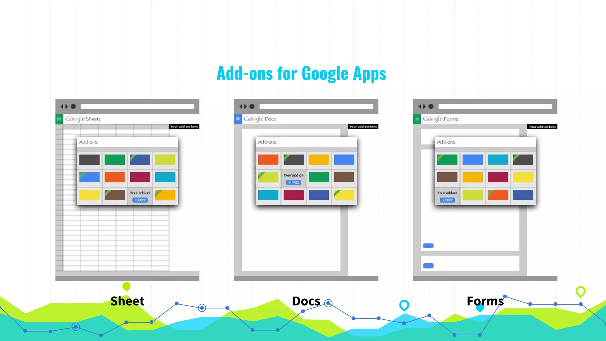 Add-ons for Google Apps
Sheet Docs Forms
 