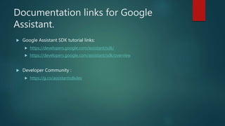 An Overview of Google Assistant | PPTX