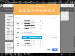 Enter Contact for Work
 